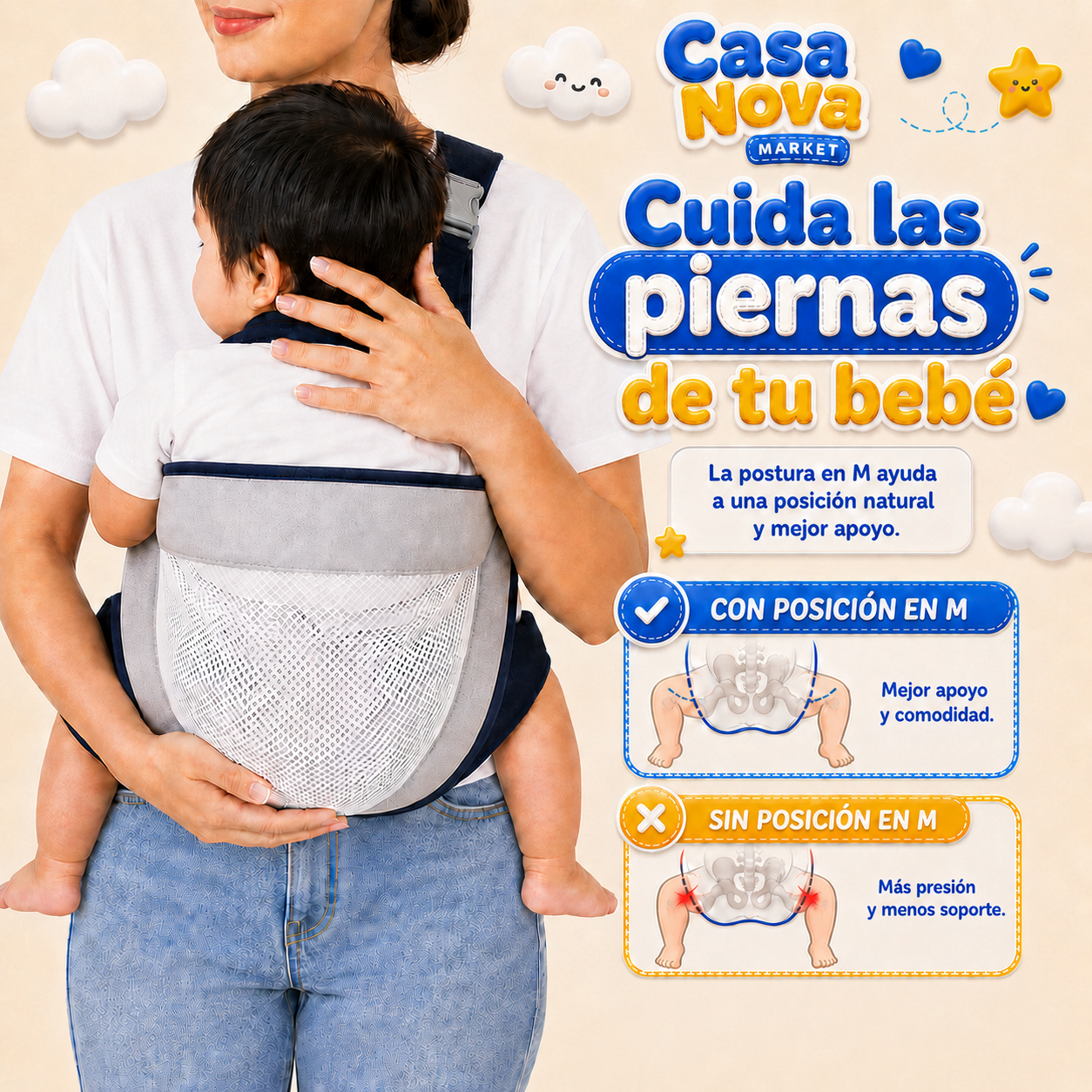 BebéComfort™ | Ergonomía + protección 👶💤