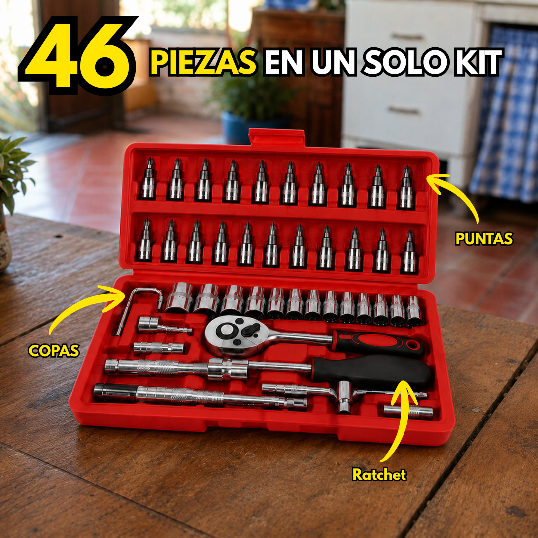 Una Herramienta 46 Funcionalidades  | KIT De Herramientas 46 Piezas en 1 🧰🔧