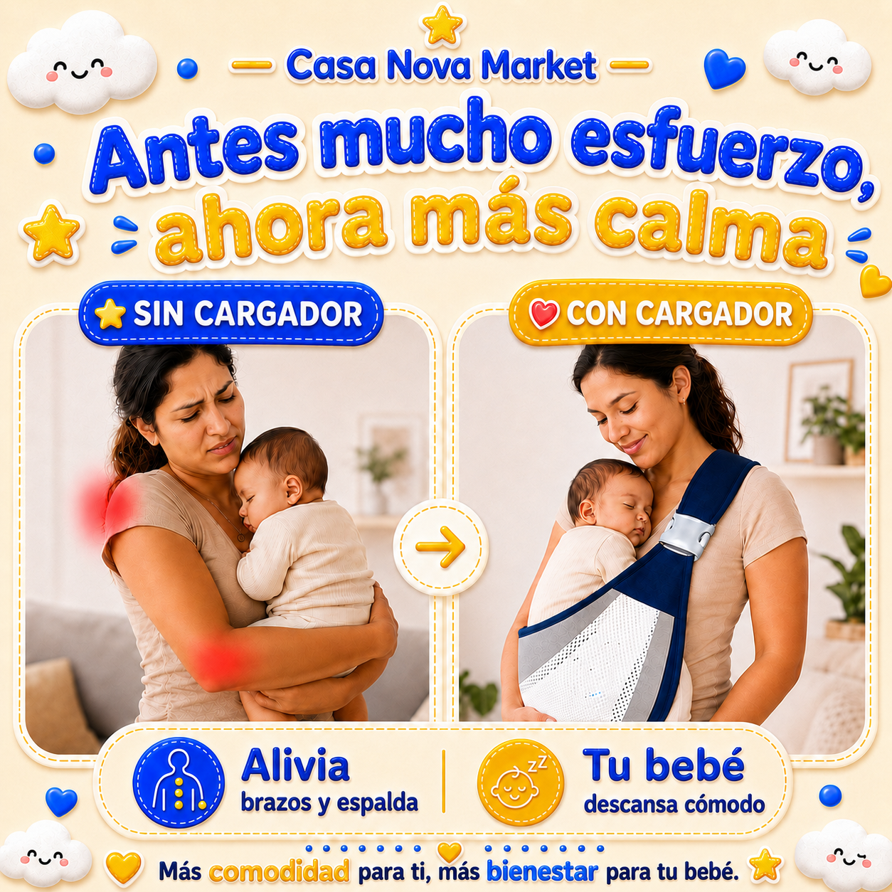 BebéComfort™ | Ergonomía + protección 👶💤