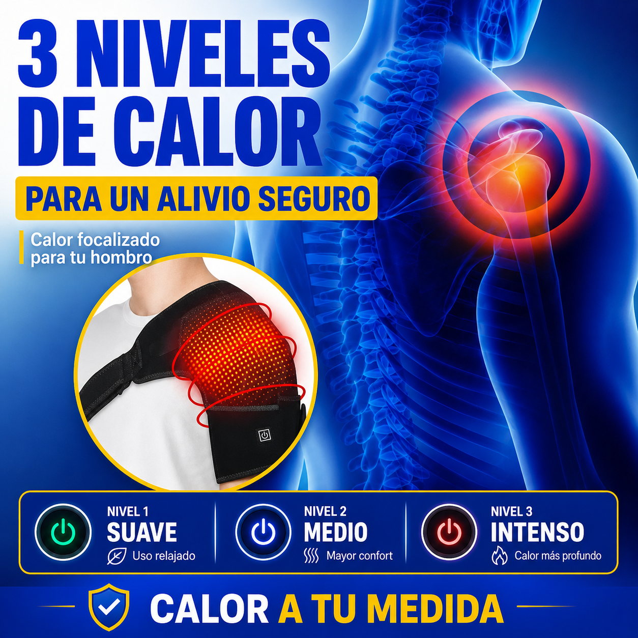 HombroRelax™ | Terapia térmica ajustable