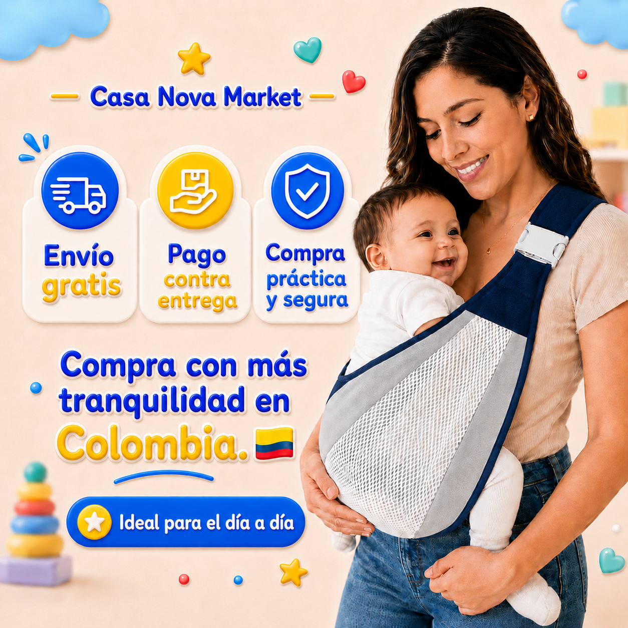 BebéComfort™ | Ergonomía + protección 👶💤