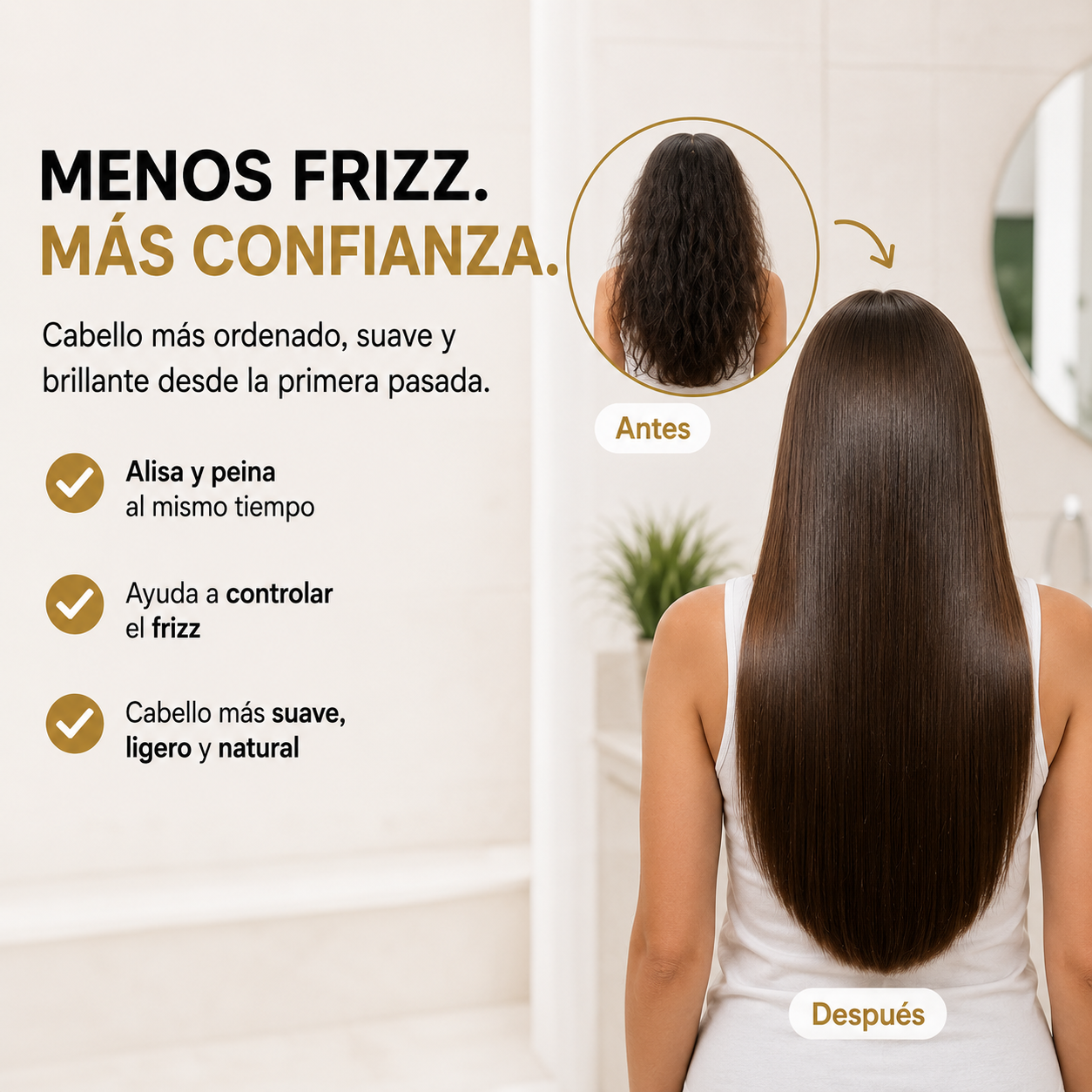 LisoGlow™ | Menos frizz, más suavidad ✨💇‍♀️