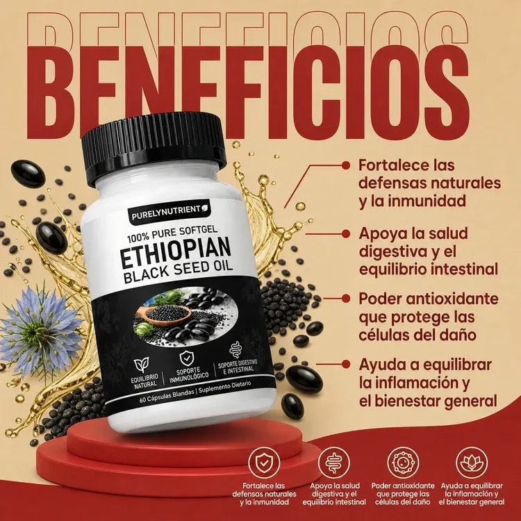 semilla negra Ethiopian  60 softgels